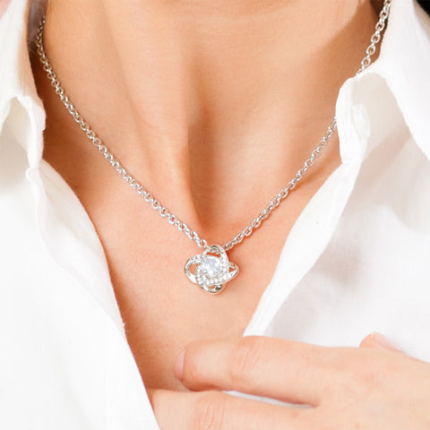 My Mom | To An Amazing Mom A Depth Of Love - Love Knot Necklace